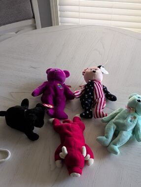 Plush Bear Lot - Multiple Colors (Purple, Red, Black, Mint)